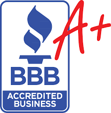 Better Business Bureau Logo showing A+ rating